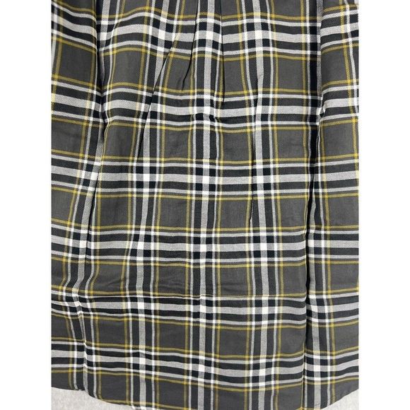 Joan Rivers Blouse Womens 6 Plaid Cottage Core Long Sleeve Peplum Button Casual - Picture 15 of 16